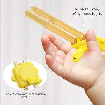 PPSU gyermek tanuló evőpálcikák, állítható, 1–6 éveseknek