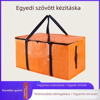 Személyre szabott PP szövött tote táska, megerősített tároláshoz, nagy kapacitású költöztető tote, laminált bevonattal