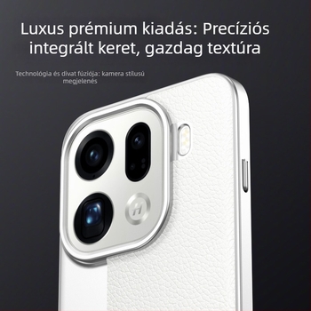 Oppo Find X9 Pro tok Lychee bőr textúrával és X300 védőtok