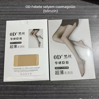 Nylon ultra vékony fekete harisnya UV védelemmel, szakadásálló, ananász mintázat