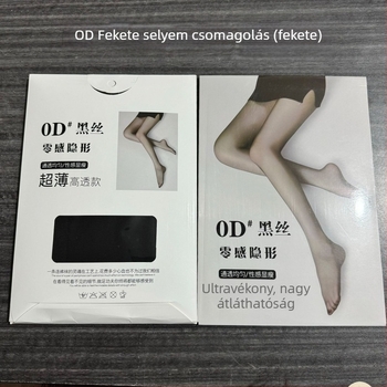 Nylon ultra vékony fekete harisnya UV védelemmel, szakadásálló, ananász mintázat