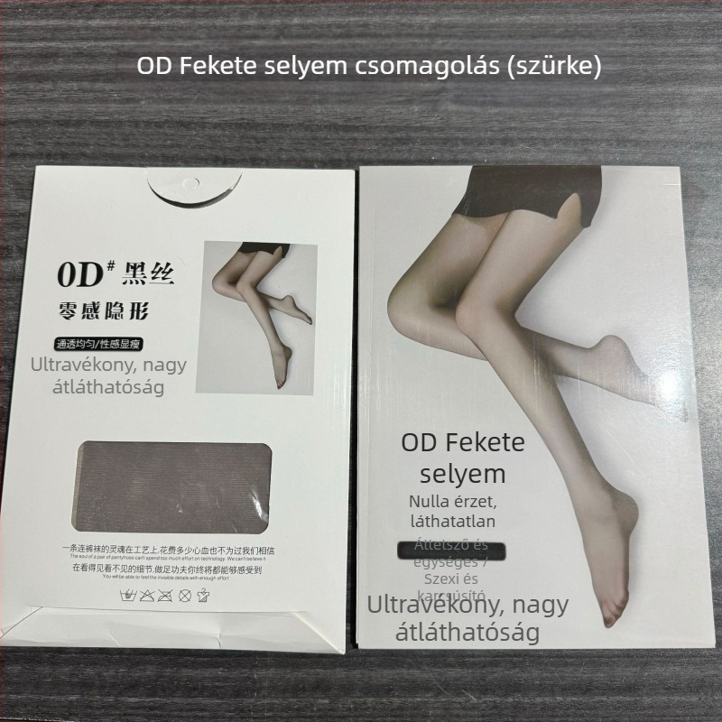 Nylon ultra vékony fekete harisnya UV védelemmel, szakadásálló, ananász mintázat