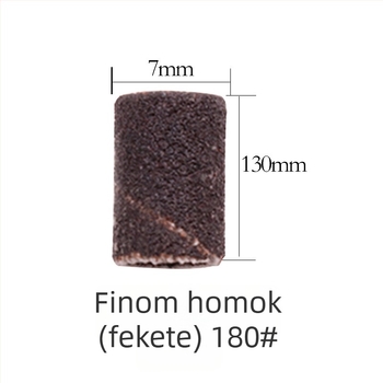 Körömszépítő csiszoló gyűrűk, fekete-fehér mintázat, 100 darab/csomag, raktáron