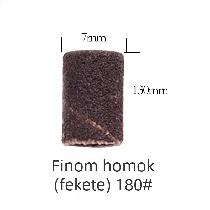 Körömszépítő csiszoló gyűrűk, fekete-fehér mintázat, 100 darab/csomag, raktáron