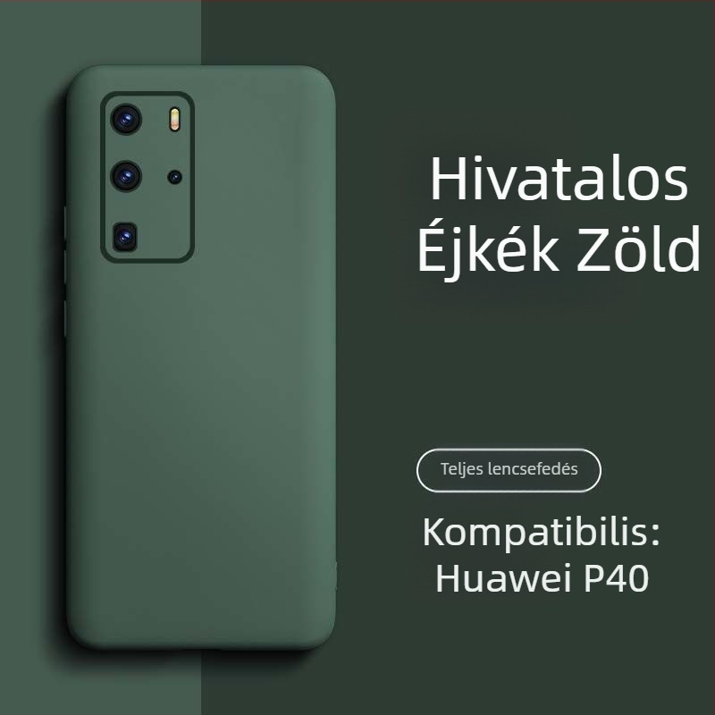 Huawei P40 Pro tok – folyadékszilikon, minimalista dizájn, magas minőség, uniszex, Insta stílus