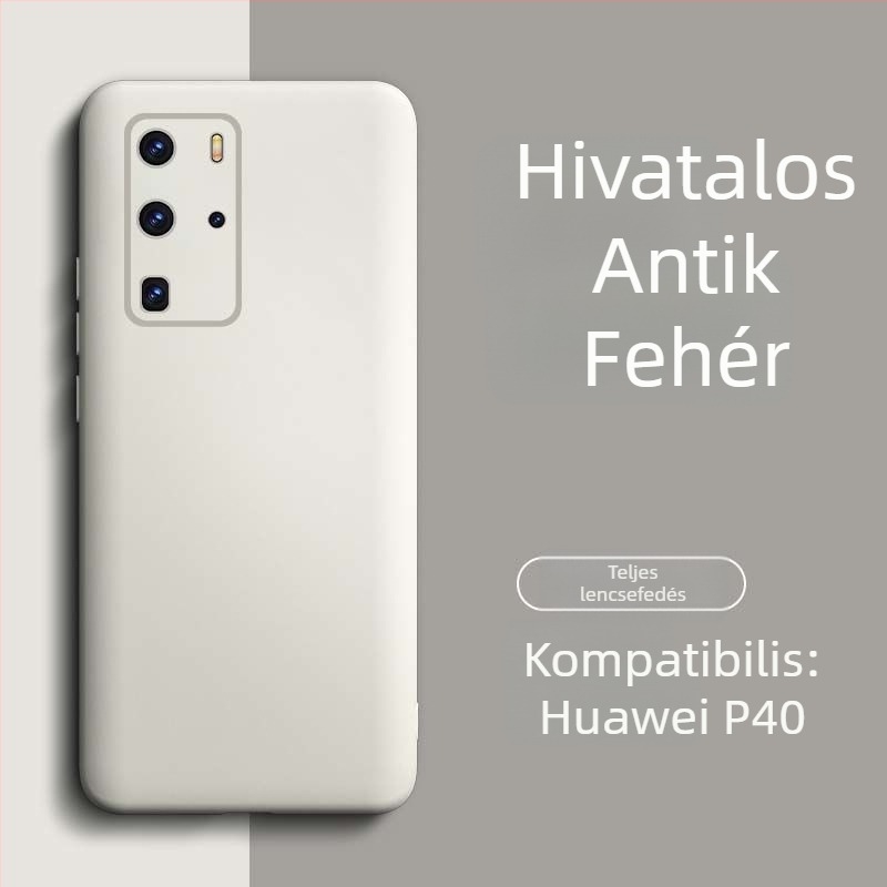 Huawei P40 Pro tok – folyadékszilikon, minimalista dizájn, magas minőség, uniszex, Insta stílus