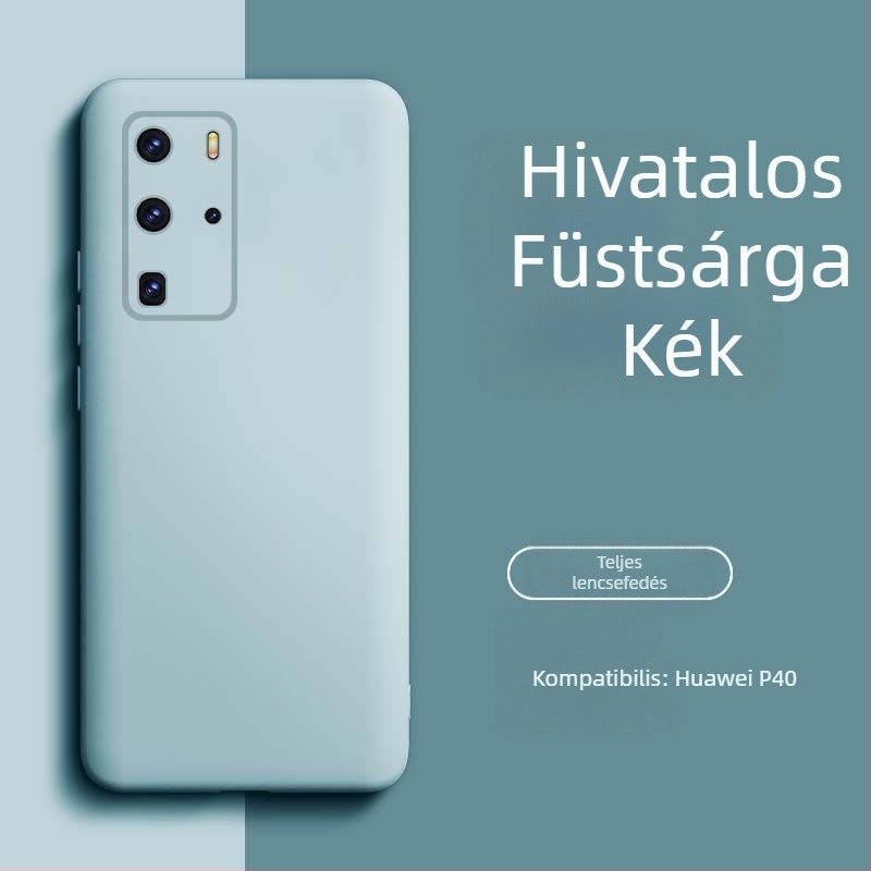 Huawei P40 Pro tok – folyadékszilikon, minimalista dizájn, magas minőség, uniszex, Insta stílus