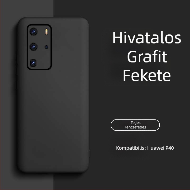 Huawei P40 Pro tok – folyadékszilikon, minimalista dizájn, magas minőség, uniszex, Insta stílus