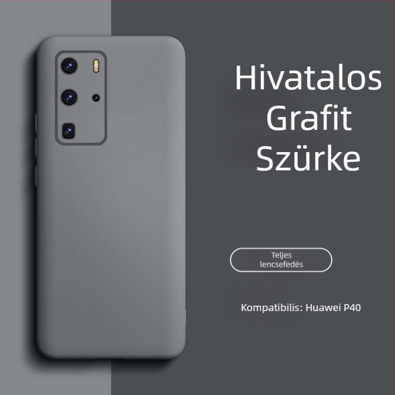 Huawei P40 Pro tok – folyadékszilikon, minimalista dizájn, magas minőség, uniszex, Insta stílus
