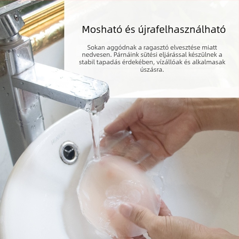 Macskaféj formájú szilikon melltapasz, láthatatlan, varrat nélküli, a mellek emelésére és a mellbimbók védelmére