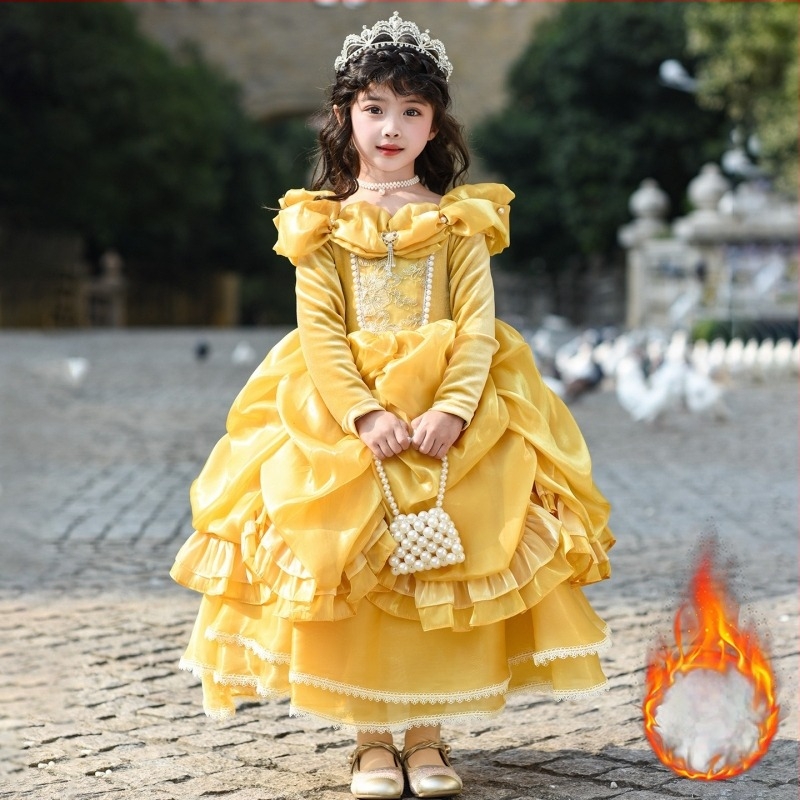 Lányoknak készült elegáns születésnapi ruha, hercegnői stílusú Lolita fazon