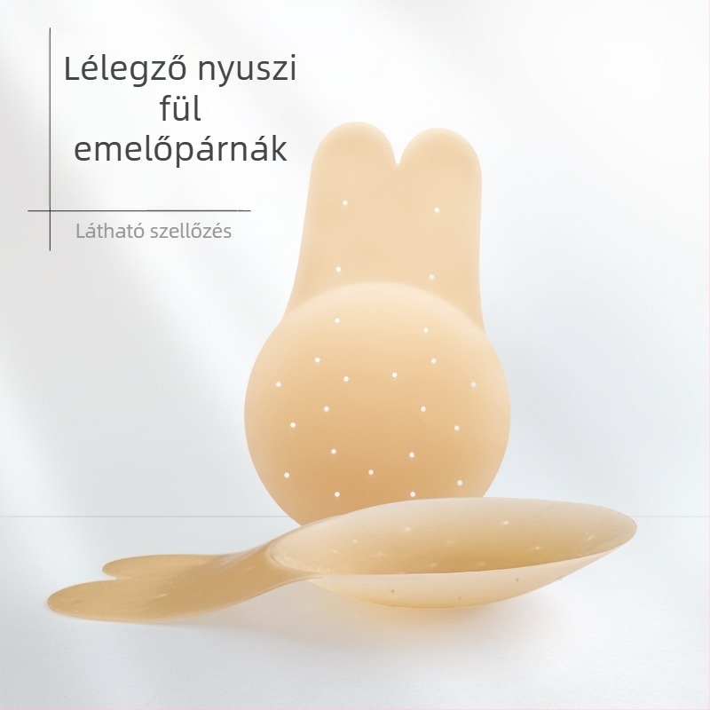 Szilikonból készült, légáteresztő mellbimbóvédők és emelő párnák, láthatatlan melltartó