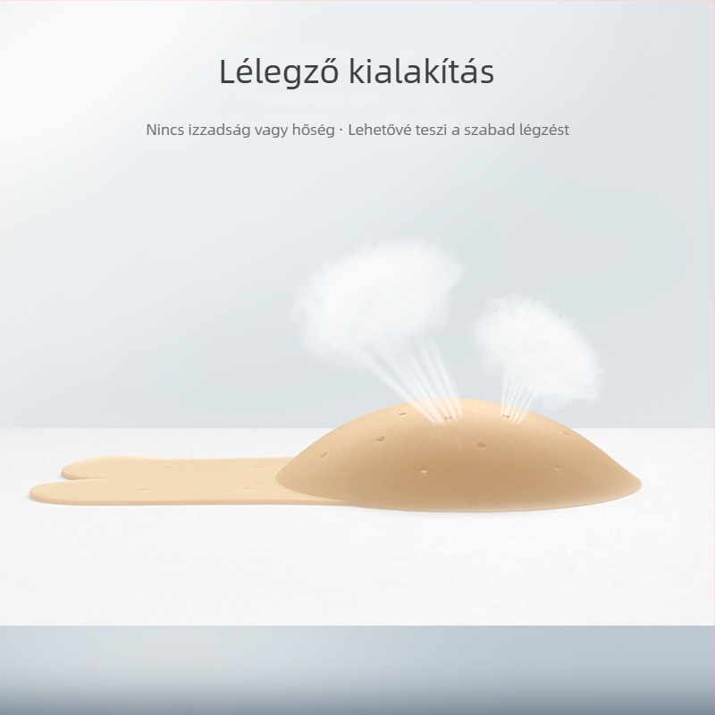 Szilikonból készült, légáteresztő mellbimbóvédők és emelő párnák, láthatatlan melltartó