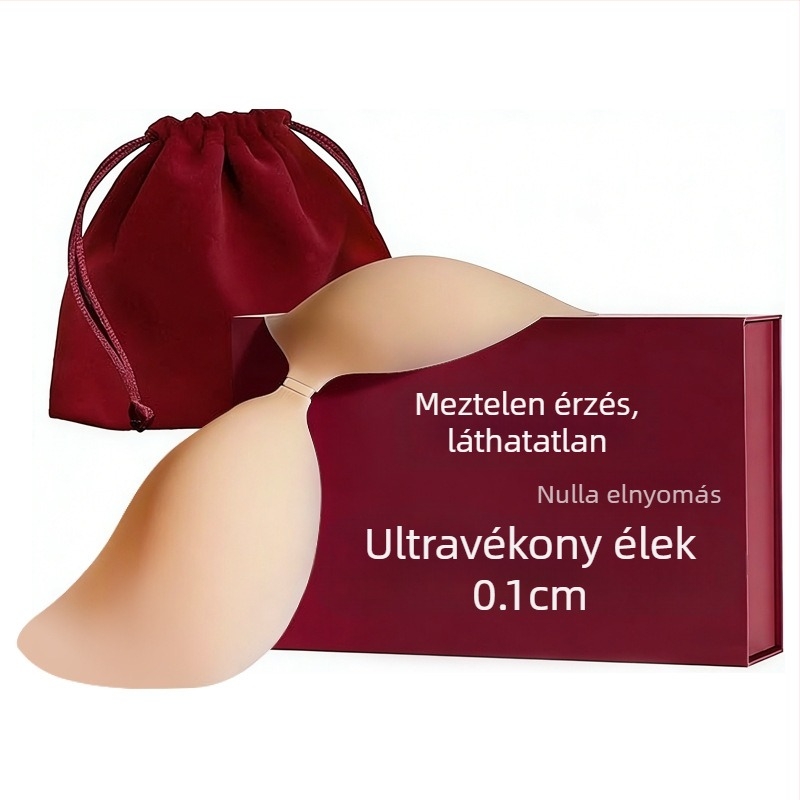 Szilikon mellpadok mangó formájú macskafüllel, láthatatlan melltartó esküvői ruhához, bimbóvédő, összegyűjtés és csúszásmentes