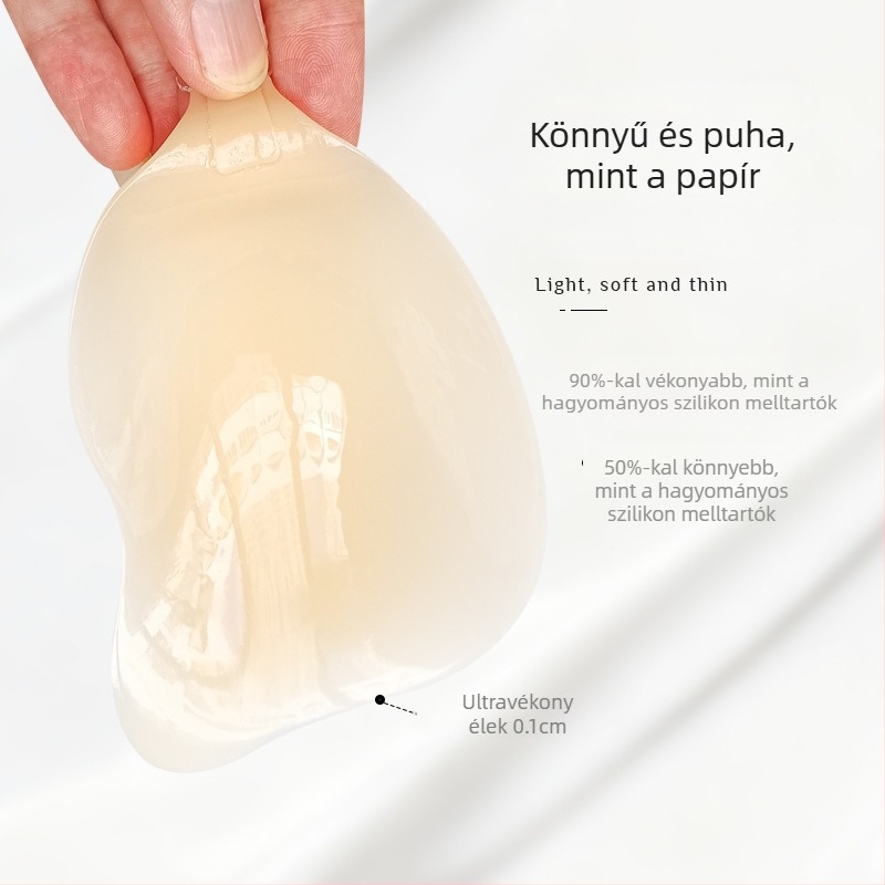 Szilikon mellpadok mangó formájú macskafüllel, láthatatlan melltartó esküvői ruhához, bimbóvédő, összegyűjtés és csúszásmentes