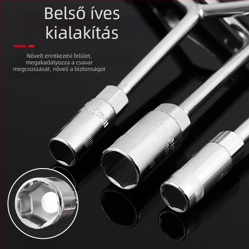 Hosszabbított Y-alakú, többfunkciós kézi eszköz készlet dugókulcsokkal motorkerékpárokhoz