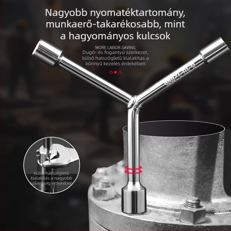 Hosszabbított Y-alakú, többfunkciós kézi eszköz készlet dugókulcsokkal motorkerékpárokhoz
