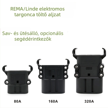 REMA DIN akkumulátor töltő csatlakozó elektromos targoncákhoz, férfi és női dugó, Linde-kompatibilis, 80 A/160 A/320 A, 150 V