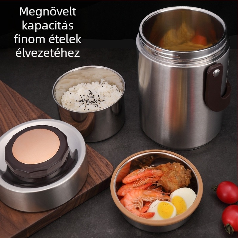 Guofeng GF-0569 Vákuumzáras Ebéddoboz, többszintű, nagy kapacitású, rozsdamentes acél