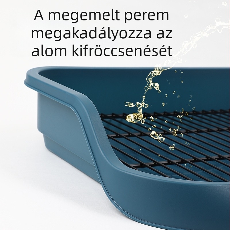 Kis méretű kutyáknak vasvázú kutyatoalet — vizelőtál és nagytestű kutyák számára homokozótál