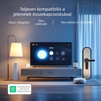 Nyolckapós okos vezeték nélküli kapcsolópanel Bluetooth Mesh-sel a dupla világítási vezérléshez