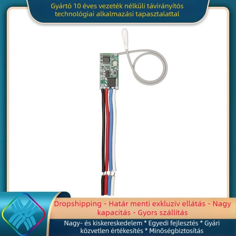 Core rice Vezeték nélküli távirányítós kapcsoló modul autóhoz – DC 3.7V, 5V, 9V, 12V és 24V, egycsatornás mini LED kapcsoló