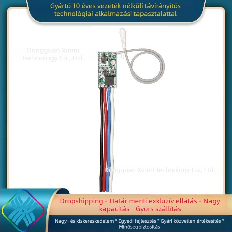 Core rice Vezeték nélküli távirányítós kapcsoló modul autóhoz – DC 3.7V, 5V, 9V, 12V és 24V, egycsatornás mini LED kapcsoló