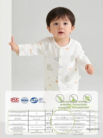Modal anyagú, légáteresztő nyári hosszú ujjú gyerek T-shirt, uniszex, 0–3 éveseknek