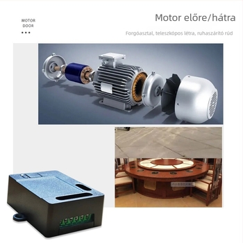12V/24V kétirányú vezeték nélküli vezérlő a teleszkópos rúd motorjához, előre/ hátra, toló- és húzórúddal, guruló kapuhoz, 433 MHz