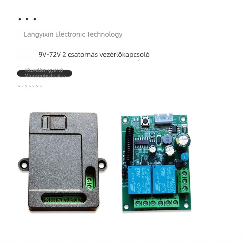 12V/24V kétirányú vezeték nélküli vezérlő a teleszkópos rúd motorjához, előre/ hátra, toló- és húzórúddal, guruló kapuhoz, 433 MHz