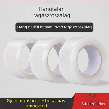 Áttetsző alacsony zajszintű csomagoló ragasztószalag záráshoz és csomagoláshoz