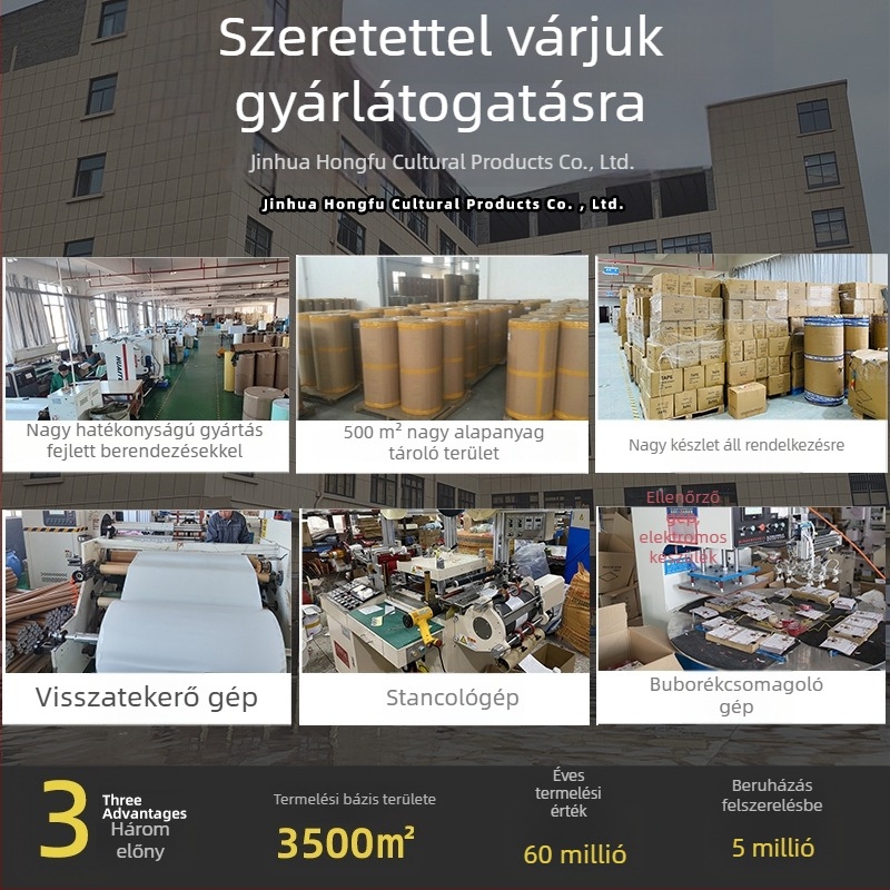 Áttetsző alacsony zajszintű csomagoló ragasztószalag záráshoz és csomagoláshoz