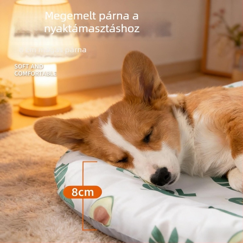 Háziállat hűtő párna – kerek alvópárna macskáknak és kutyáknak nyárra