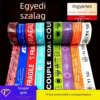 Átlátszó csomagoló szalag személyre szabott logóval, színes nyomtatással és QR-kóddal