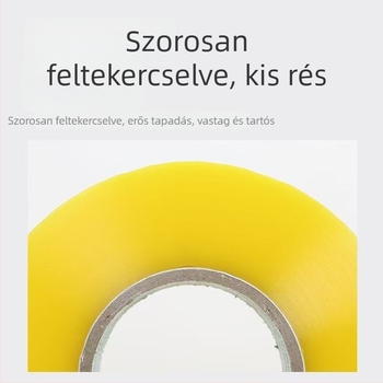 Csomagoló tekercs, nagy, átlátszó bézs, erős ragasztó, a dobozok lezárásához, szélesség 4,35 cm