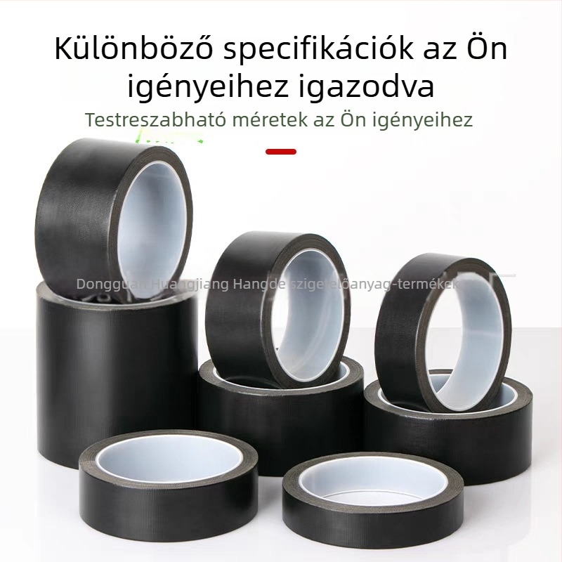 Fekete antisztatikus matt szalag, hőálló és tűzálló, hőszigetelő vákuumos csomagoló gépekhez