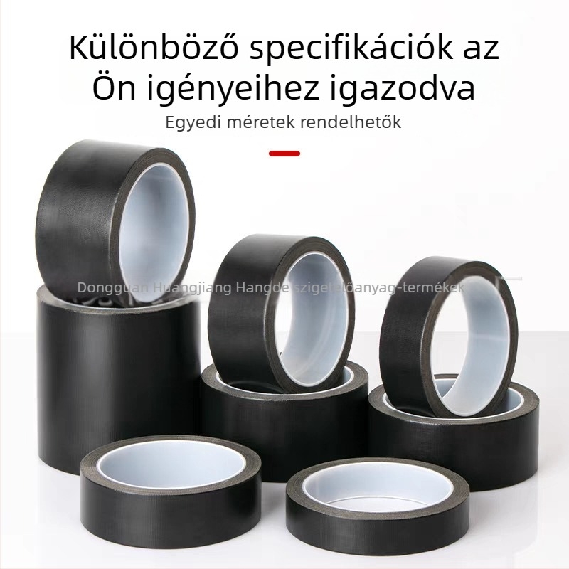 Fekete antisztatikus matt szalag, hőálló és tűzálló, hőszigetelő vákuumos csomagoló gépekhez