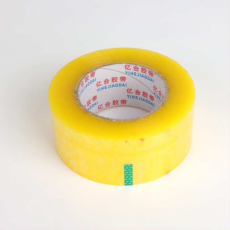 Átlátszó csomagoló szalag, magas viszkozitású ragasztóval, BOPP alapanyagú, 50 mm, 45 mm × 150 m