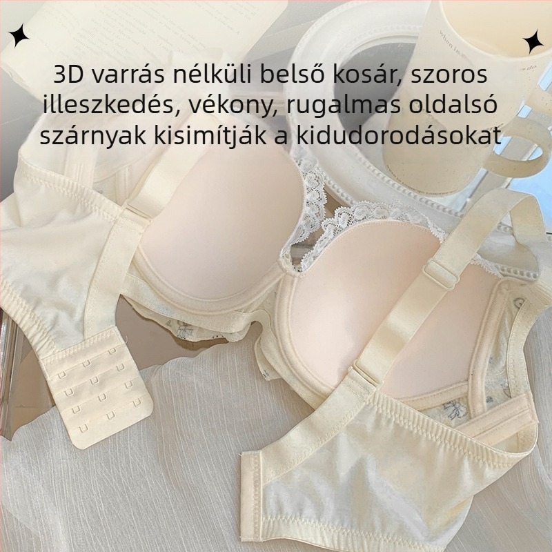 Plusz méretű női csipkés melltartó nagy keblekhez, puha merevítővel, vékony, varrás nélküli