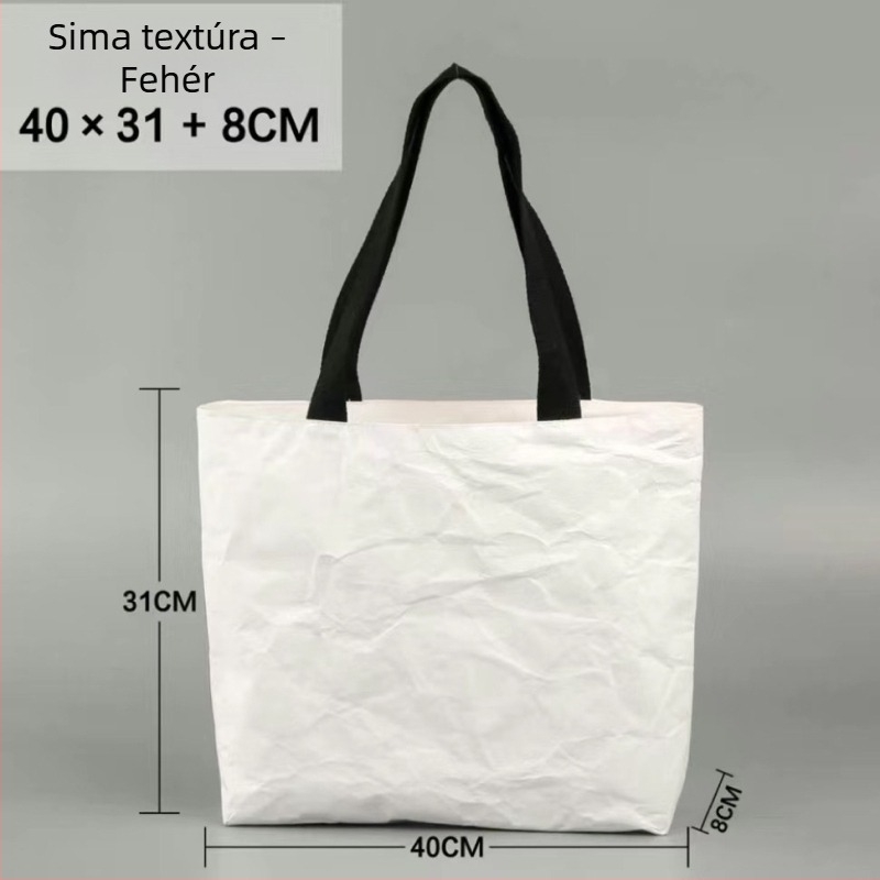 Dupont Kraft papírtáska egyedi logóval, váll- és crossbody stílusú