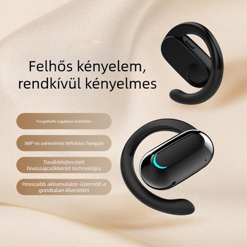 F9 Bluetooth fülhallgatók, forgatható fülhurok, vezeték nélküli, nyitott fülű sportfülhallgatók, hosszú üzemidő