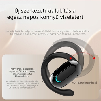 F9 Bluetooth fülhallgatók, forgatható fülhurok, vezeték nélküli, nyitott fülű sportfülhallgatók, hosszú üzemidő