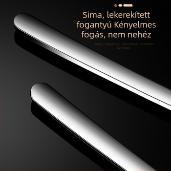 304 rozsdamentes acél hosszú nyelű kanál kávéhoz és tej-teával keveréséhez, hosszú nyele, koreai stílusú elegáns kis kanál