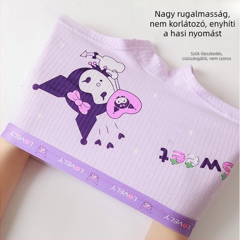Kuromi gyerekeknek készült pamut alsónemű lányoknak, Class A antibakteriális boxer brief, aranyos