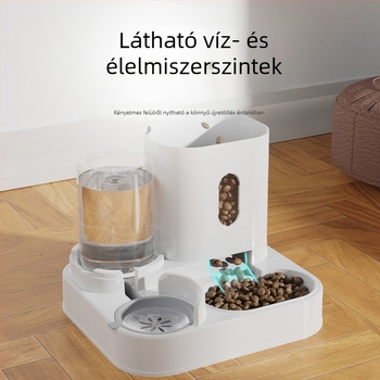 Automata etető és ivó tál macskáknak és kutyáknak, nagy kapacitású etetőedény