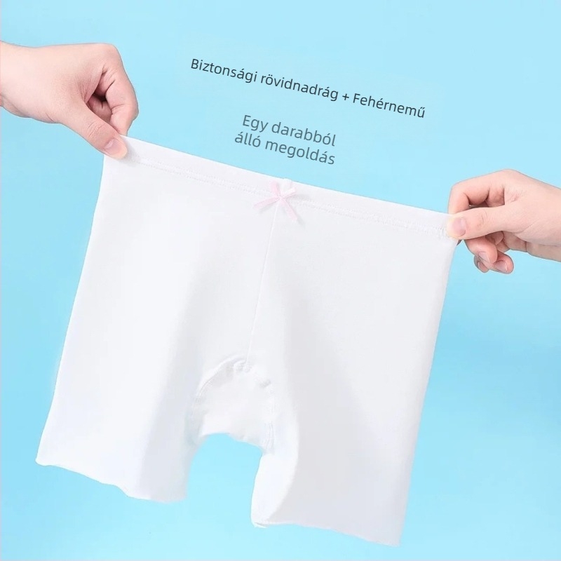 Lányoknak készült 2–in–1 biztonsági rövidnadrág: átlátszatlanság elleni alsónemű és sokoldalú alapréteg leggings