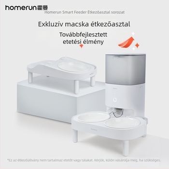 Homan intelligens emelt etetőállvány macskáknak — kompatibilis Real automata etetővel, időzített és adagolt etetés.