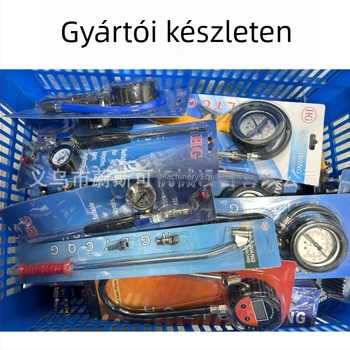 Digitális guminyomásmérő tömlőfejjel, autó guminyomásmérő, nagy pontosság