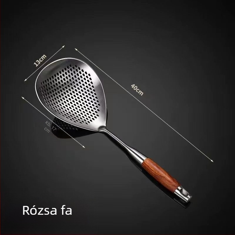 304 rozsdamentes acél: tészta- és gombóc szűrő, olajsűrő, széles és vastag konyhai szűrő
