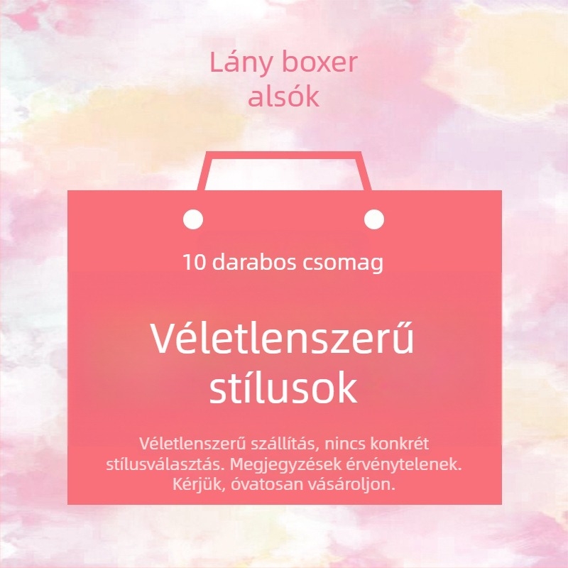 Lányoknak készült pamut-modál anyagú, lélegző, antibakteriális boxer nadrág